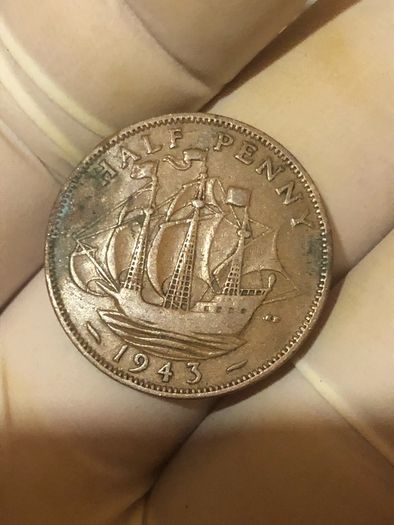 George VI half penny  x 36 Pictures