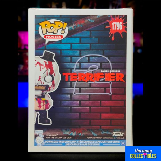 Funko POP Movies Terrifier Art The Clown #1796 Vinyl Figure 2025