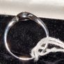 9ct white gold sapphire & diamond ring Image 6