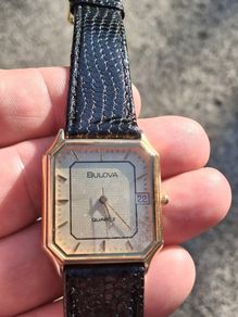 Bulova Date/Time Tank Watch