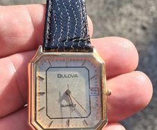 Bulova Date/Time Tank Watch