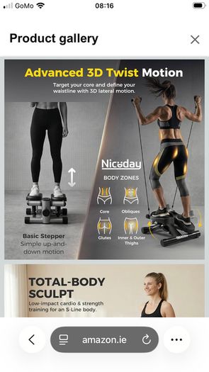 Stepper exercise machine