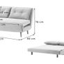 Flic Large Double Sofa Bed - 142cm Wide Image 7