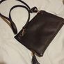 Black mulberry fold over bag Image 7