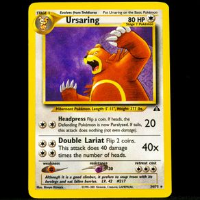 Ursaring 34/75 Non Holo Rare WOTC Neo Discovery 2001 Pokemon Card Vintage