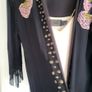 BIBA Black Fringed boho drape Sz 12 (Fit 10-16uk) Image 6