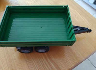 Bruder Tipping Trailer with Bales, Fence and Small Tractor.