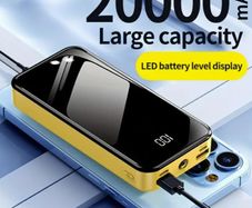 Power bank, 20000mAh Power Bank with LED Display. New, unopened.