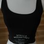 Womens top Stella McCartney bralette cropped black vest size S Image 3