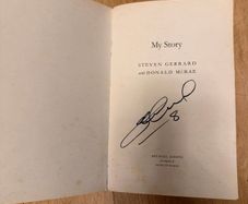 My Liverpool Story Steven Gerrard Hardback SIGNED