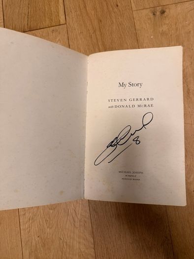 My Liverpool Story Steven Gerrard Hardback SIGNED