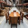 West Elm dining table in acacia wood Image 2