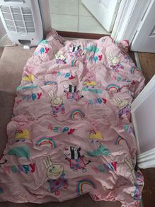 Peppa pig duvet set comes in bag
