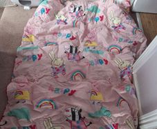 Peppa pig duvet set comes in bag