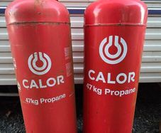 2 x 47kg Propane Gas Cylinders - Suitable for Home, Mobile Home Heating