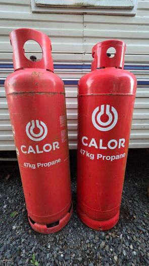 2 x 47kg Propane Gas Cylinders - Suitable for Home, Mobile Home Heating