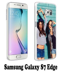 Samsung Galaxy S7 Edge - Personalised hard case - Black, white or transparent