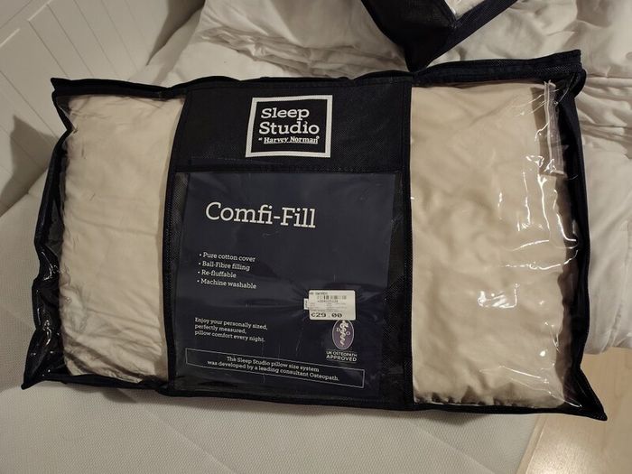 Sleep Studio - Comfi-Fill Pillow Size 1 and PureGel Pillow Size 3