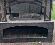 outdoor wood fire