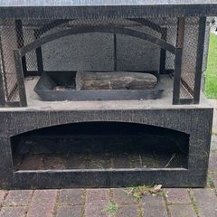 outdoor wood fire