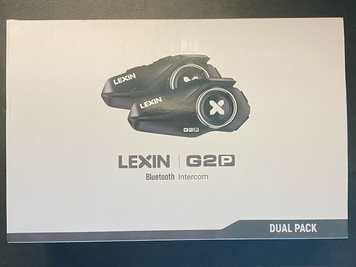Lexin G2P Motorbike helmet intercom Dual Pack