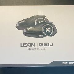 Lexin G2P Motorbike helmet intercom Dual Pack