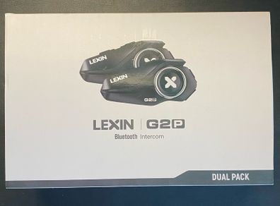 Lexin G2P Motorbike helmet intercom Dual Pack