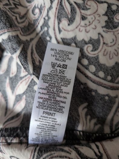 Dunnes Stores Printed Dress.  S.16.  B.N.W.T.