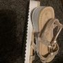 Sandals Size 39/6 brand new light gold colour . Image 2