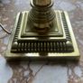 Vintage brass column table lamp - classical design Image 7
