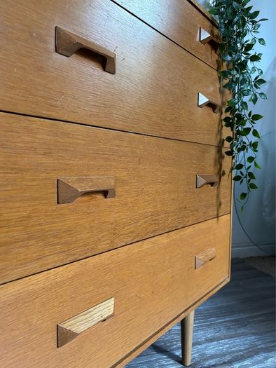Vintage Retro Mid Century Stag Chest of Drawers