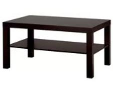 Ikea black coffee table