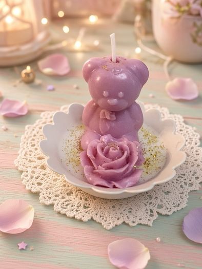Small decorative scented candle