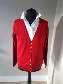 Sfera red cardigan