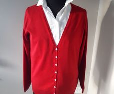 Sfera red cardigan