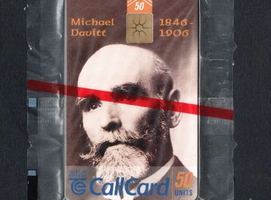 1996 Ireland 50 unit 90th anniversary of Michael Davitt's death (Gemplus GEM1) Call Card Mint in Packaging