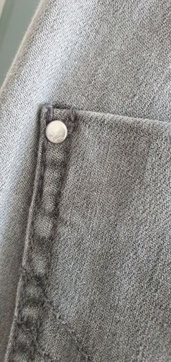 Miss by Captain Tortue grey skinny with zip detail Sz 38 (10-12UK) - Rrp 89 (New)