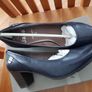 Jana Navy Leather Court Shoes New Image 2