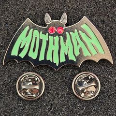 Mothman , pin back badge.