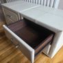 Leather Drawers, Mirror Side Table & Uplighter Image 5