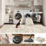 Vintage Rugs Living Room Beige Large Area Rug 200x300cm Non Slip Washable Hall Lounge Bedroom Kitchen Office Dining Room Indoor Carpet Low Pile Big Carpets Image 2