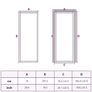 Interior Door 83x201.5 cm Black Matt Glass and Aluminium Image 6