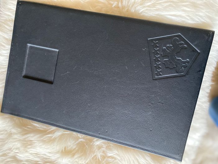 Hand made leather menu holder
