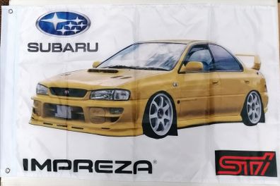 Subaru Impreza Flag (Yellow).