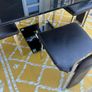 Black Glass and chrome dining table and chairs Image 8