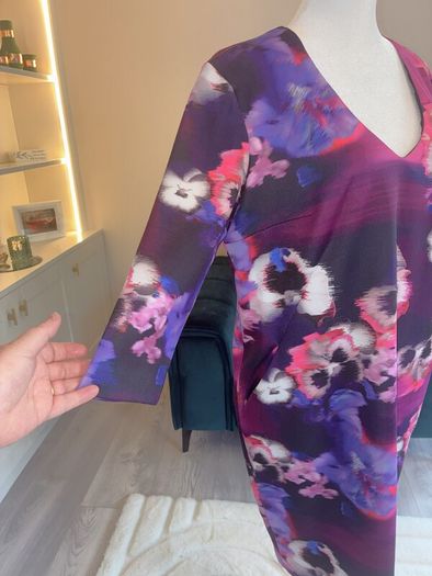 Ladies Purple and Pink Midi Dress by Nissa