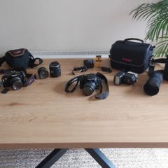 Canon EOS 400D, Canon AE-1 And Accessories