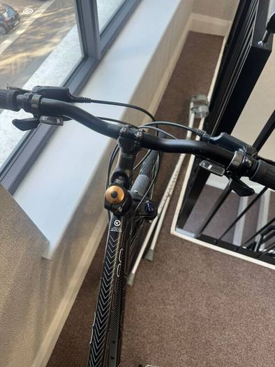 Kellys Cliff 90 Cross Hybrid Bike Black Orange 250 Leixlip
