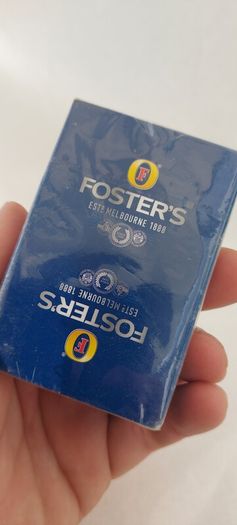 fosters playing cards ,unopened, new ,sold as is ,,buyer collects or pays postage thank you