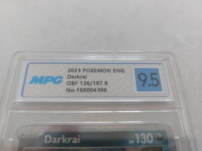 Pokemon Darkrai Holo Trick or Trade 2024 Kurbis Stamp Grading 9.5 Mint